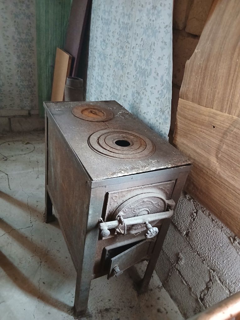 Печка буржуйка двухконфорочная