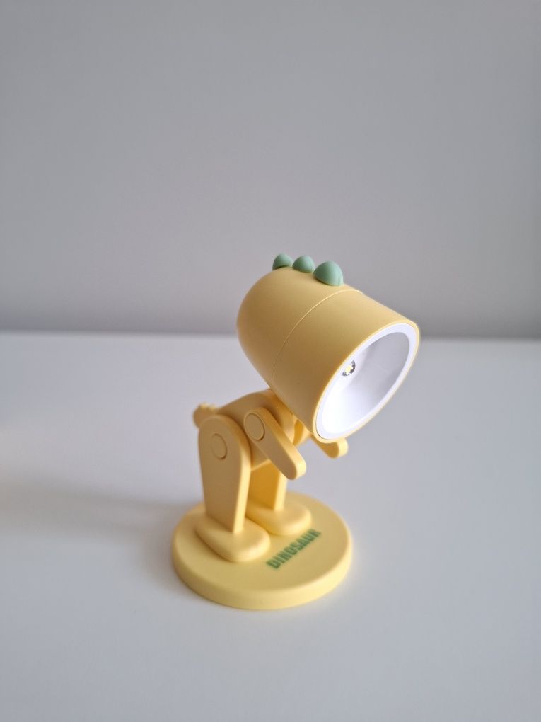 Lampka dinozaur na baterie z magesem do zasypiania mini