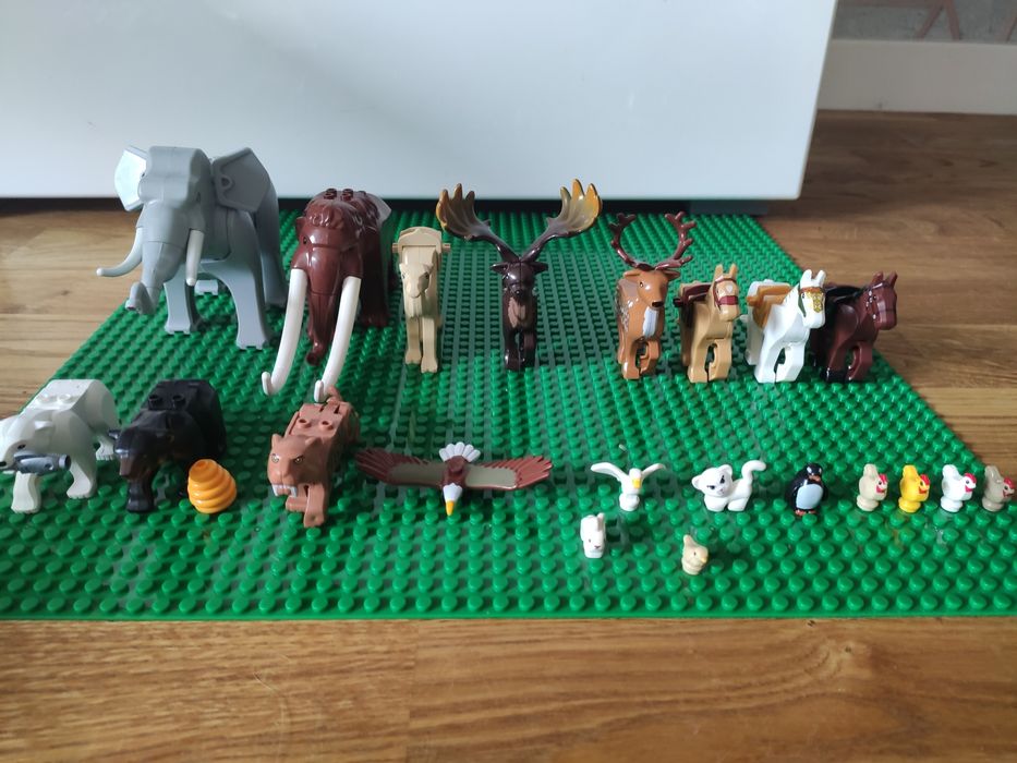 Klocki zwierzaki kompatybilne z lego