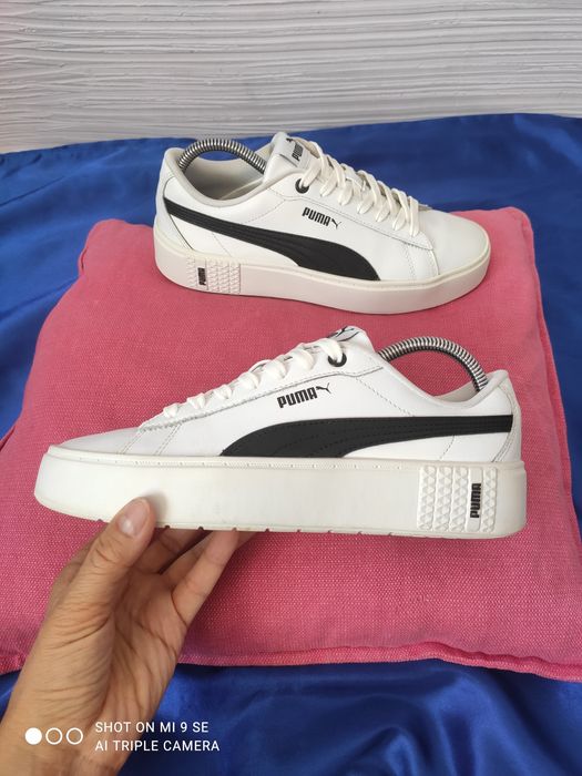 Puma Smash Platform v3 женские кожаные кроссовки р 39 25см оригинал