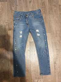модные джинсы на девочку 116