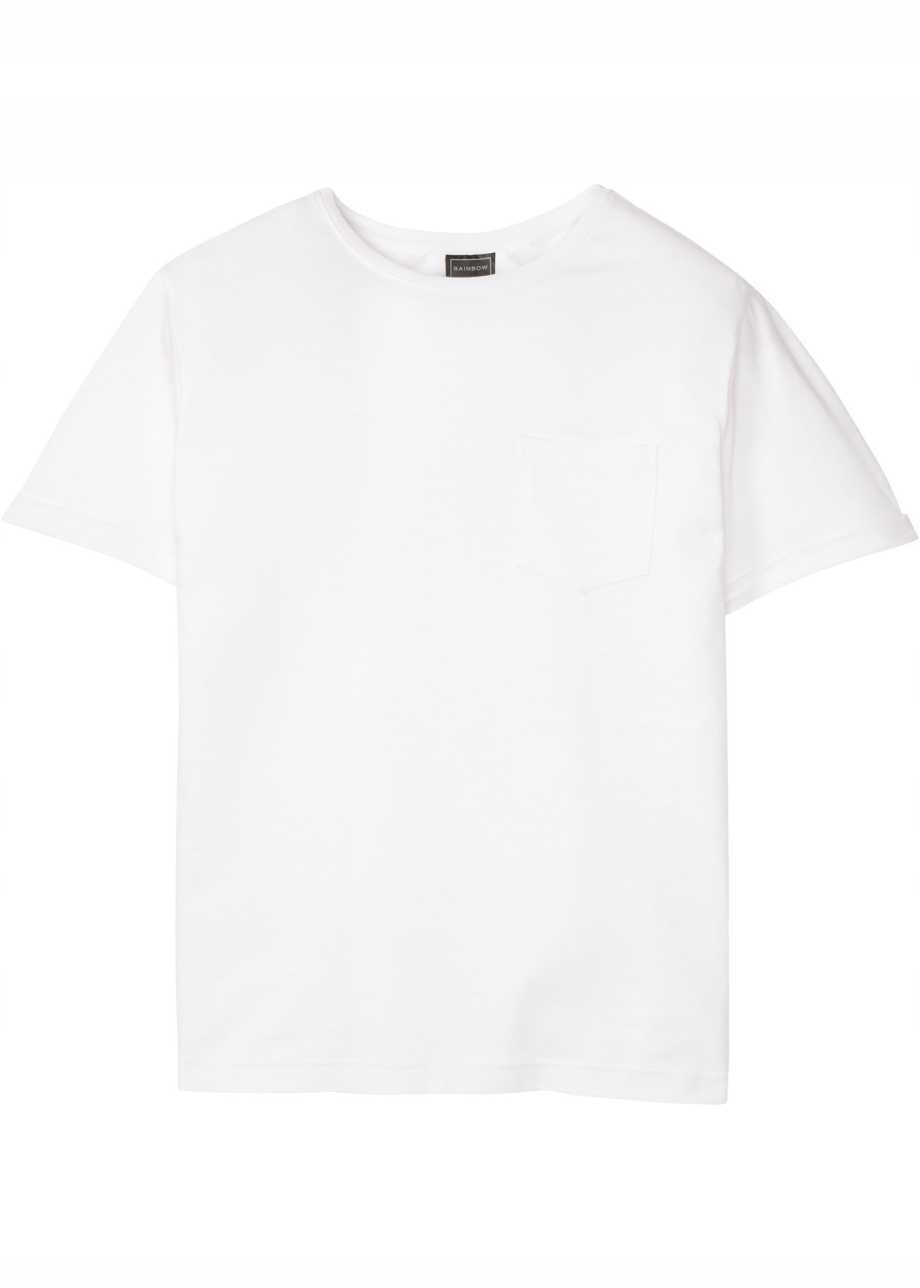 B.P.C t-shirt męski biały z kieszonką L.