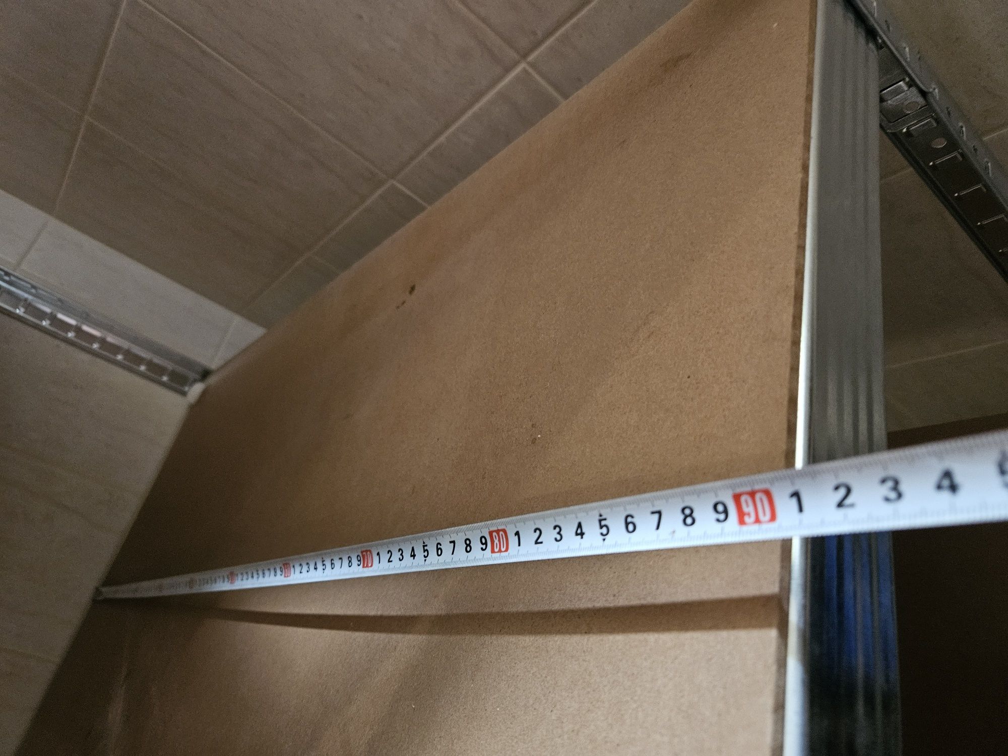 Regał metalowy modułowy 180x40x90