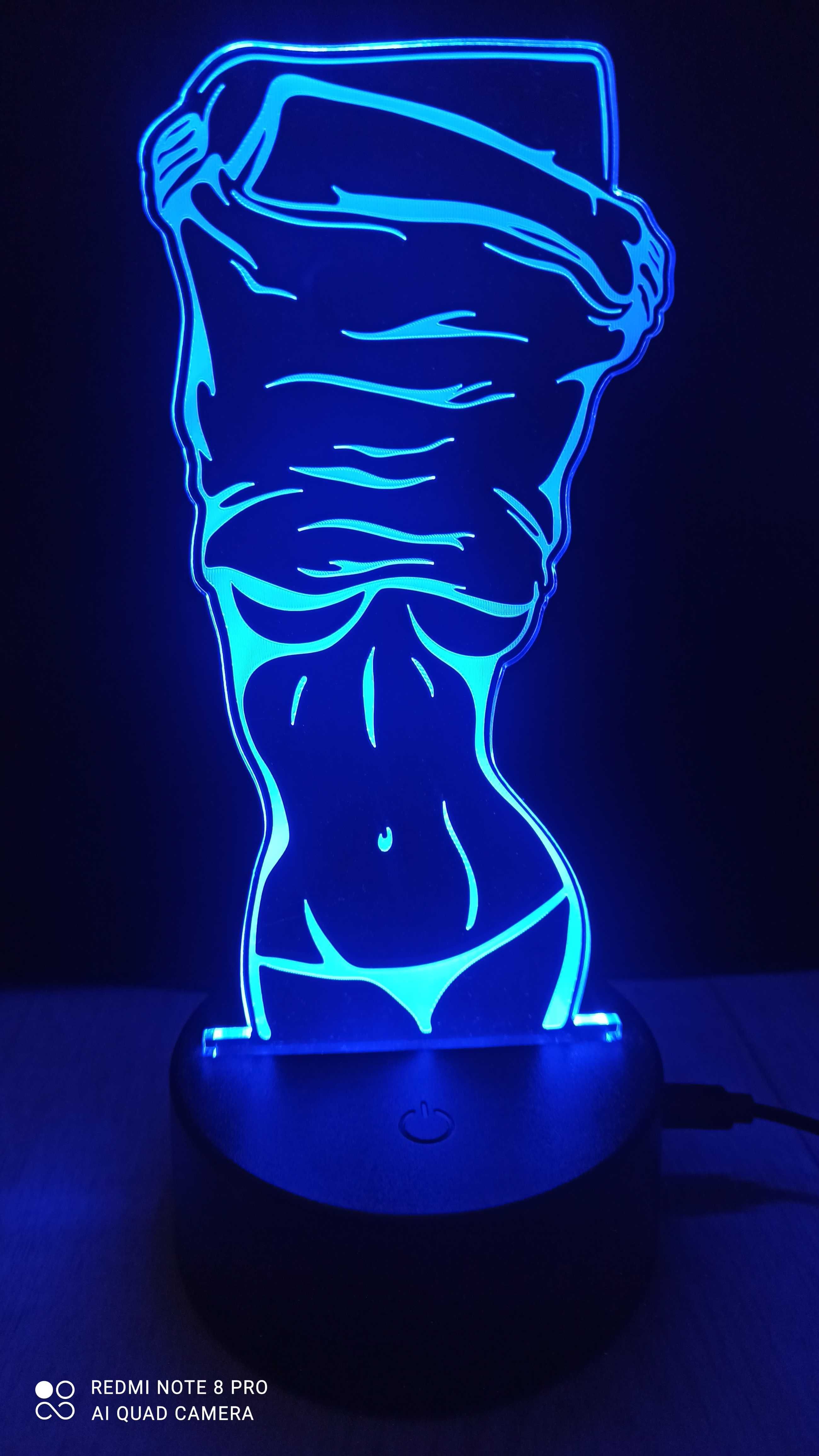 Lampka nocna 3D 7-kolorów