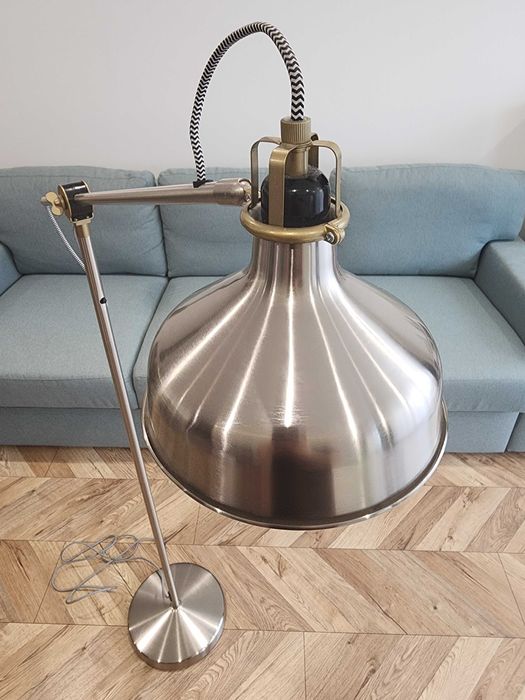 Lampa podłogowa Ikea RANARP serbrna