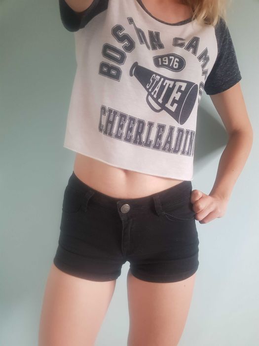 Spodenki szorty jeansowe Pimkie XS czarne damskie