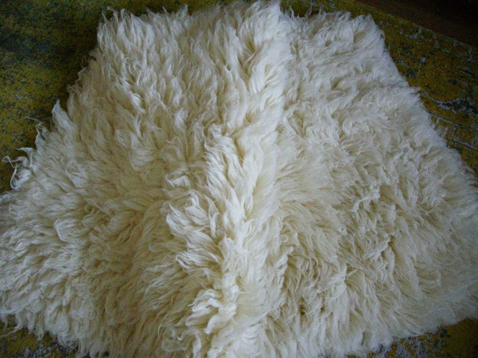 FLOKATI dywanik narzuta THEKO Natural 100% wełna 70x140