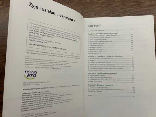 Żyję i działam bezpiecznie klasa 1