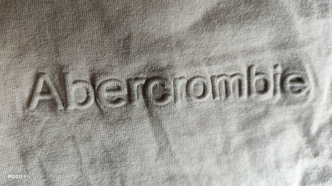 Abercrombie & Fitch oliwkowy t-shirt rozm XL jak XXL