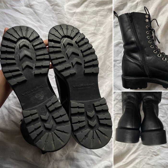 Жіночі черевики ботинки на шнурівці шкіра Vagabond зимові ідеальні