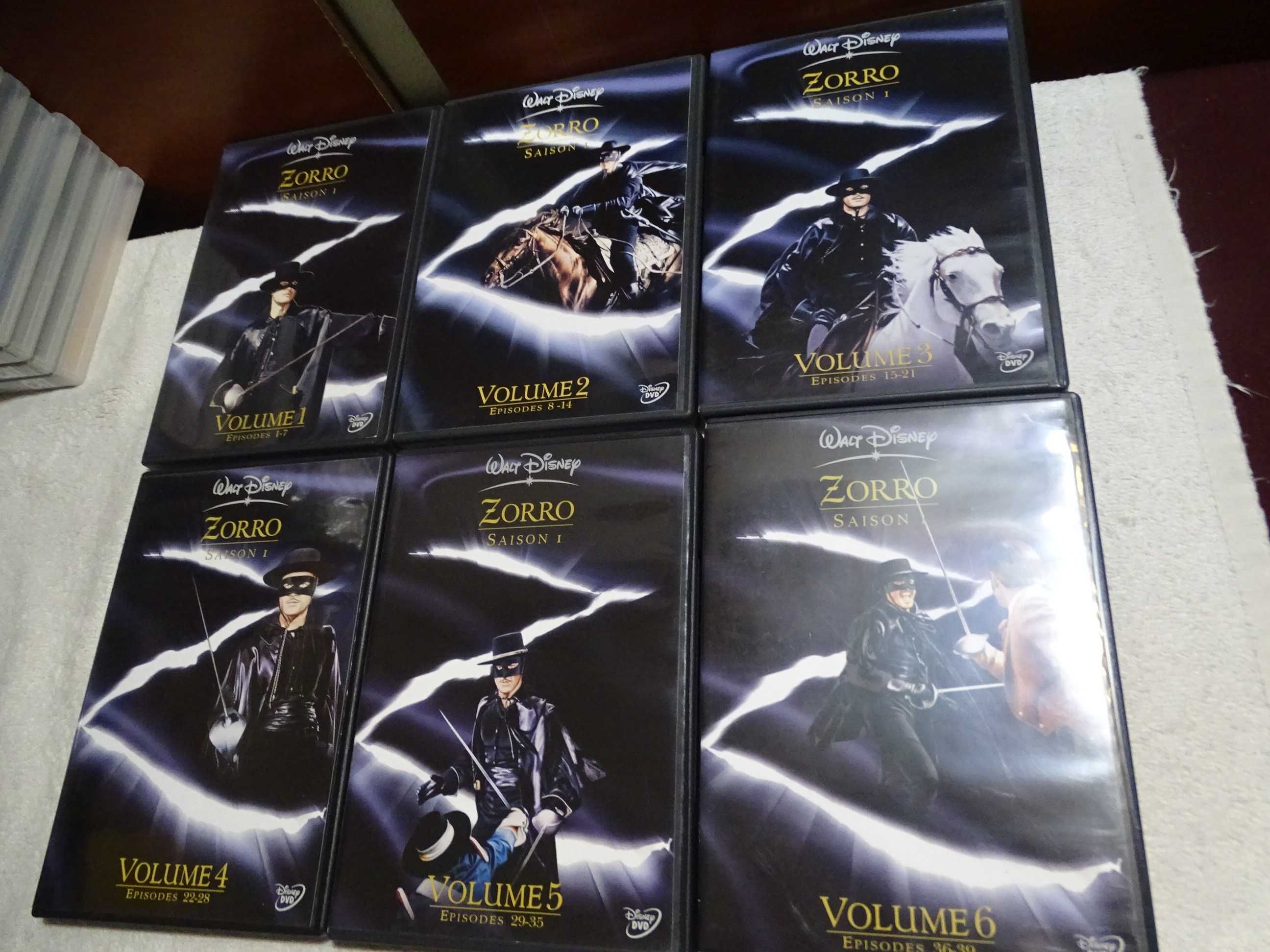 DVD Pack-Zorro/Saison 1-Seis DVDs com legendas PT