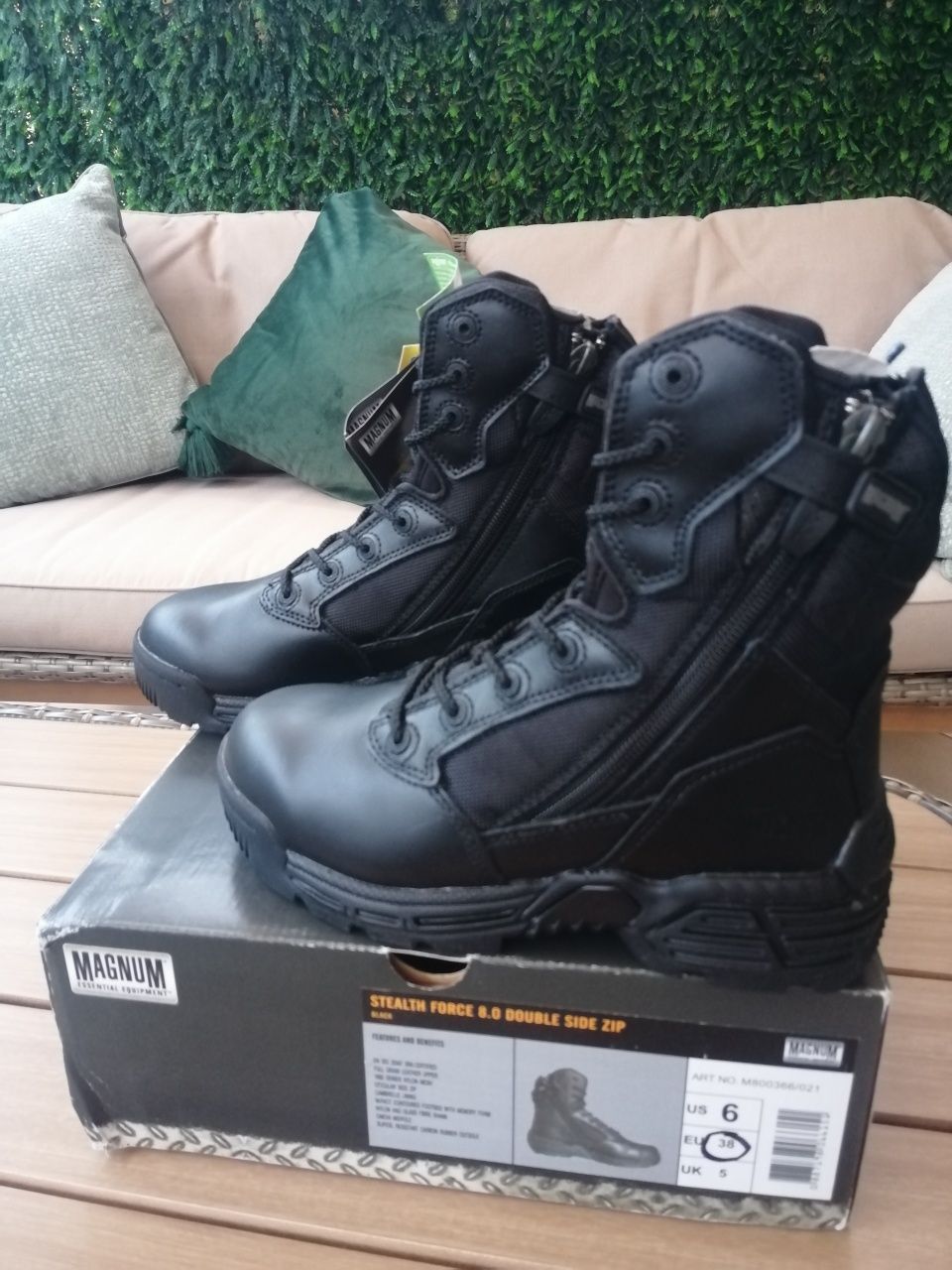 Botas Magnum Stealth Force 8.0 Double Side Zip