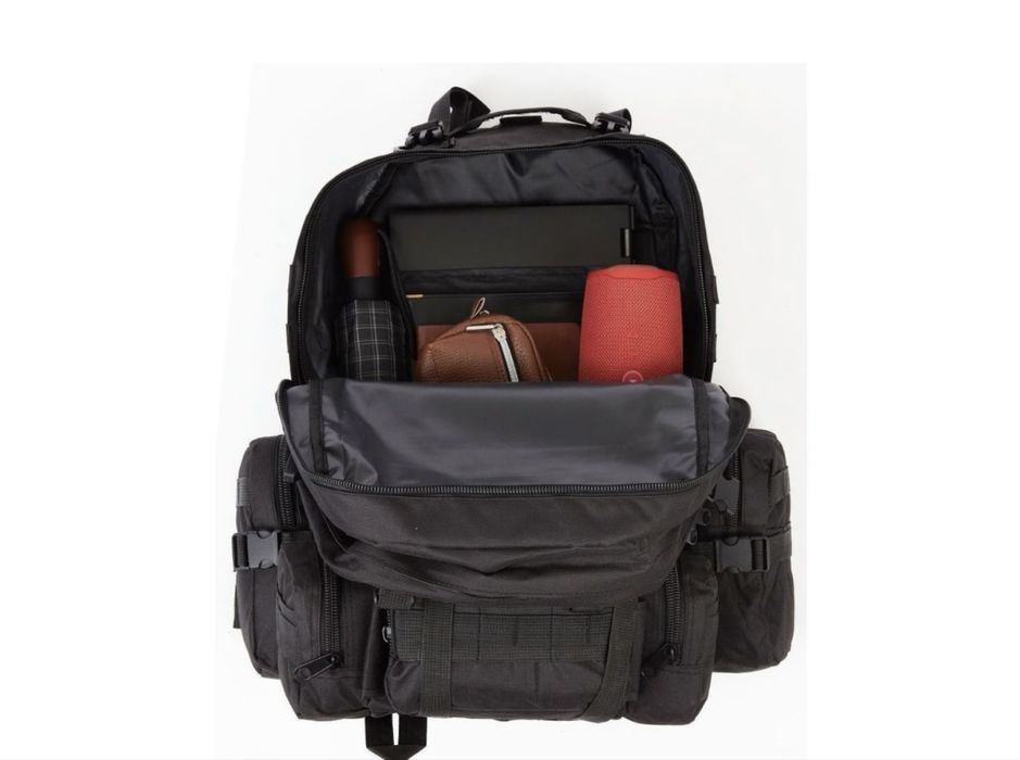 Тактичний штурмовий рюкзак з підсумками на 55 л