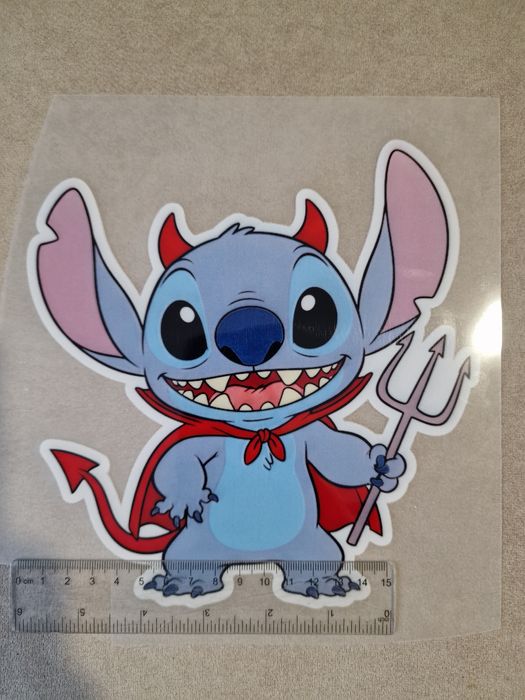 Naprasowanka stitch dtf różne warianty 10cm