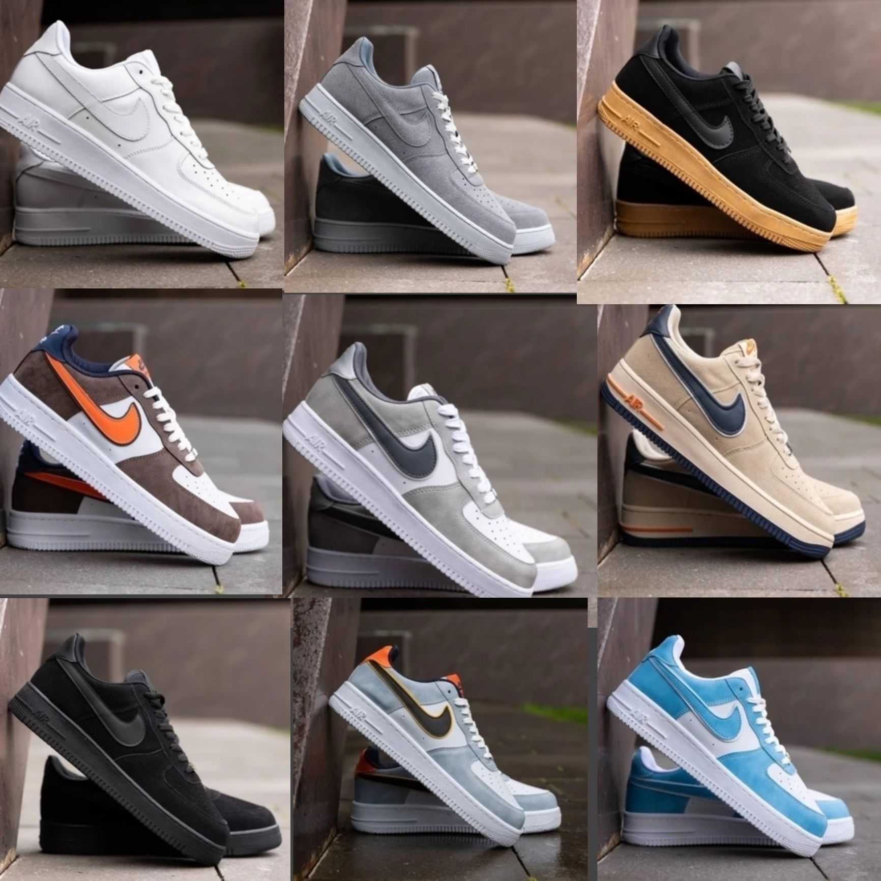 Кросівки Nike Air Force в різних  кольорах, Красовки Найк Аир форси