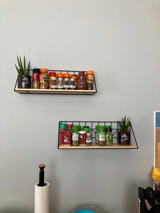 Loftowa dekoracja ścienna kwietnik dom 2 sztuki