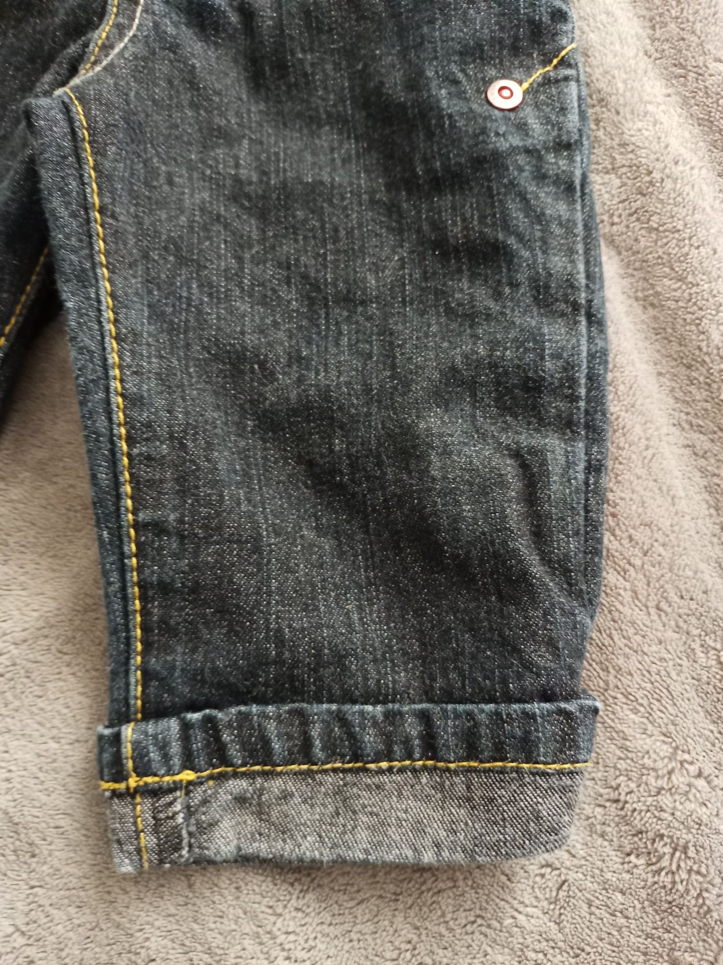 BEZ WAD Spodnie chłopięce jeansy NEXT 3-6 miesięcy 62-68cm #1208