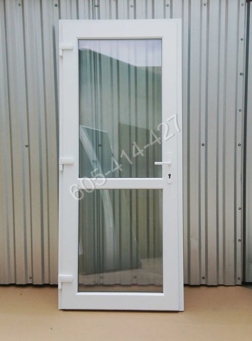 Drzwi WEJŚCIOWE  PCV 1050x2100 białe nowe od ręki TRANSPORT CAŁA POLSK