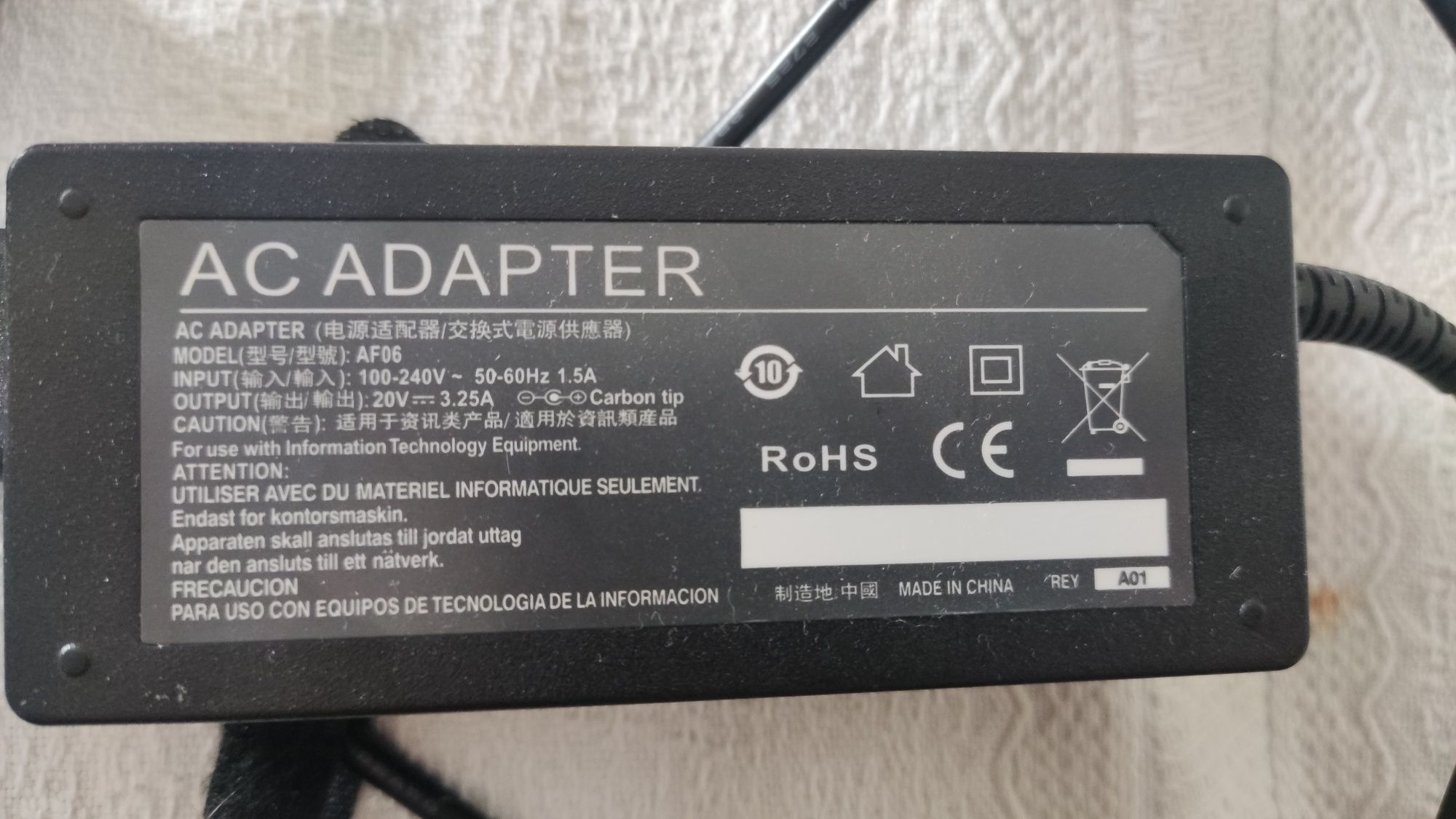 Carregador PC AF06 Lenovo