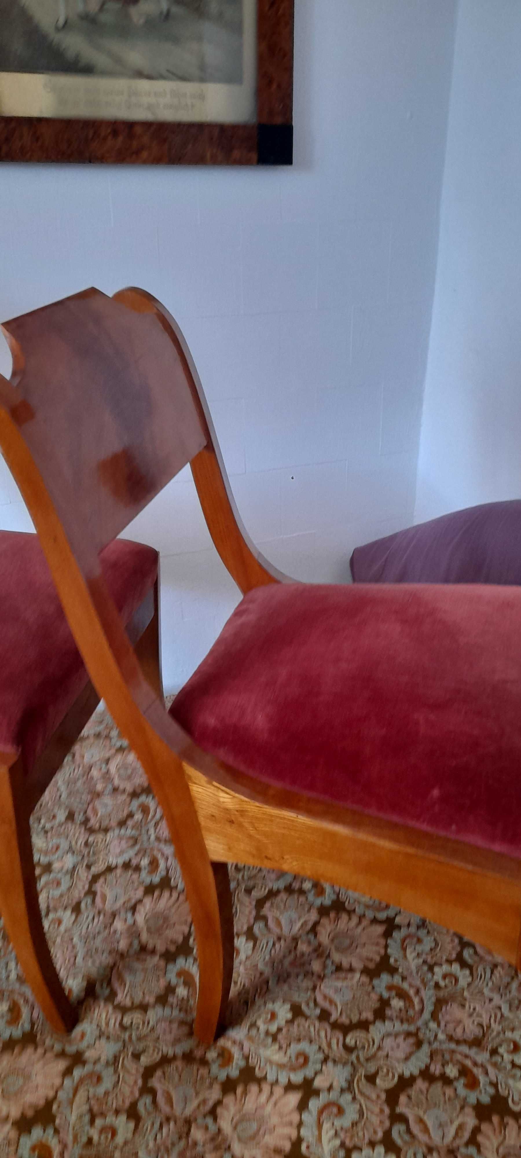 zabytkowe, antyczne krzesła Biedermeier - antyk