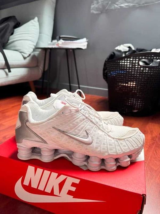 Buty meskie Mokasyny Nike_Shox_White R.45