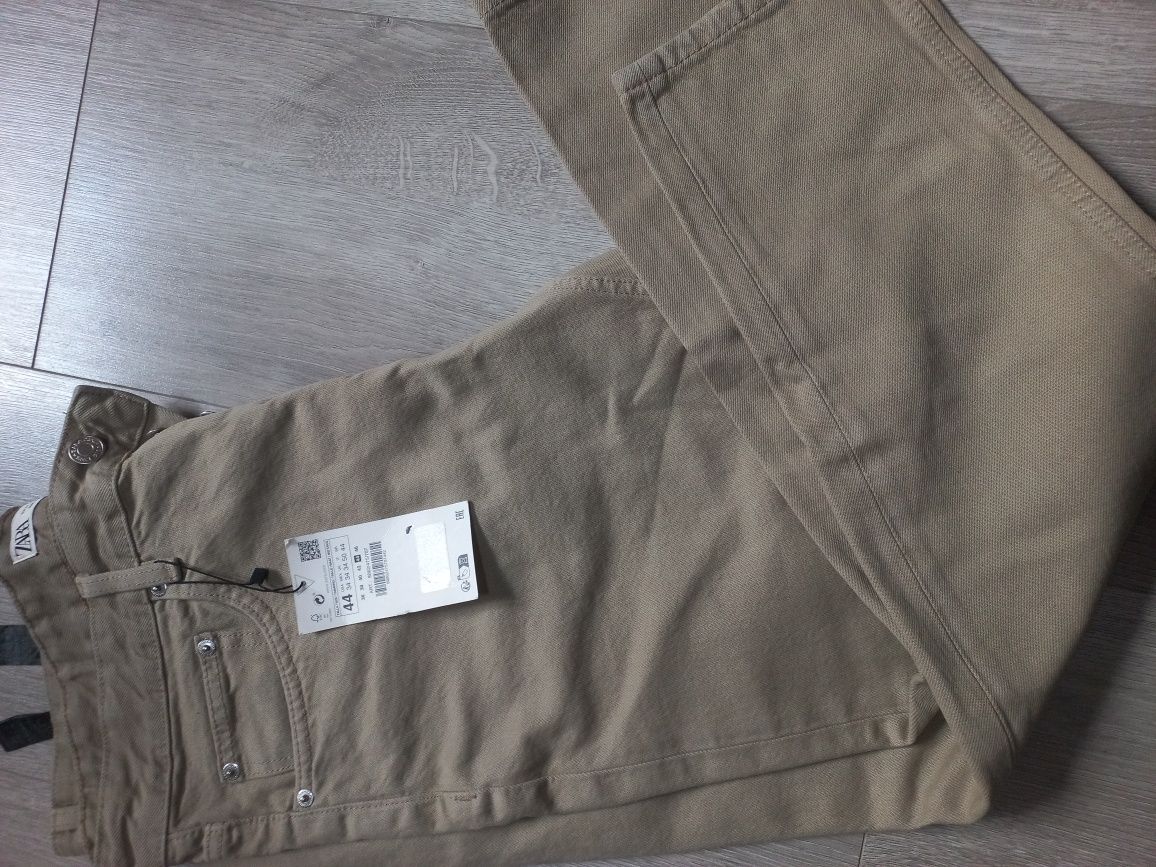 Джинси чоловічі  ZARA 44 розмір беж.