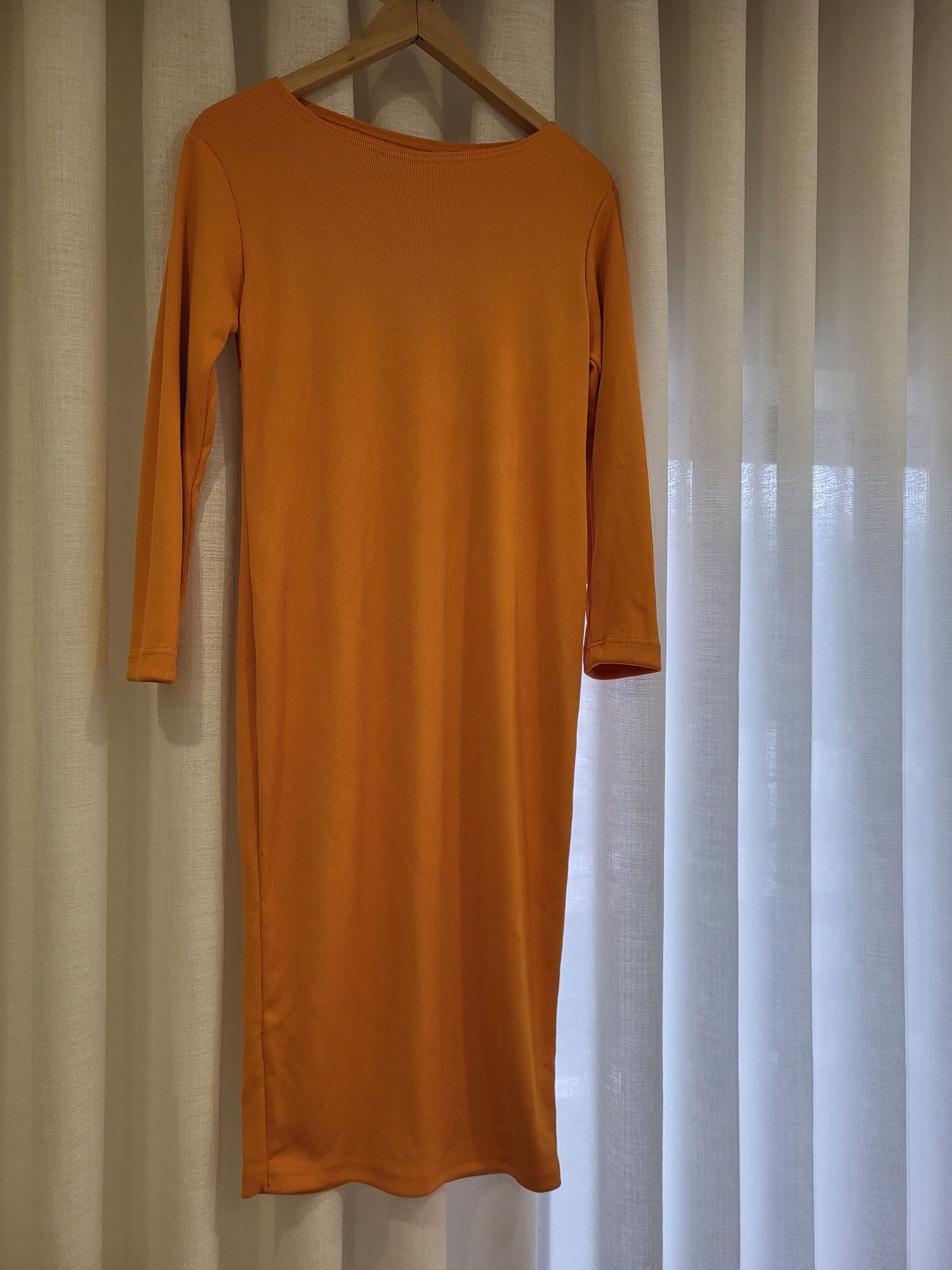 Vestido Midi laranja