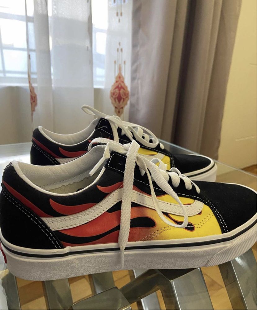 Оригинальные кeды Vans Old Skool Flame ORIGINAL 100% 36-45р