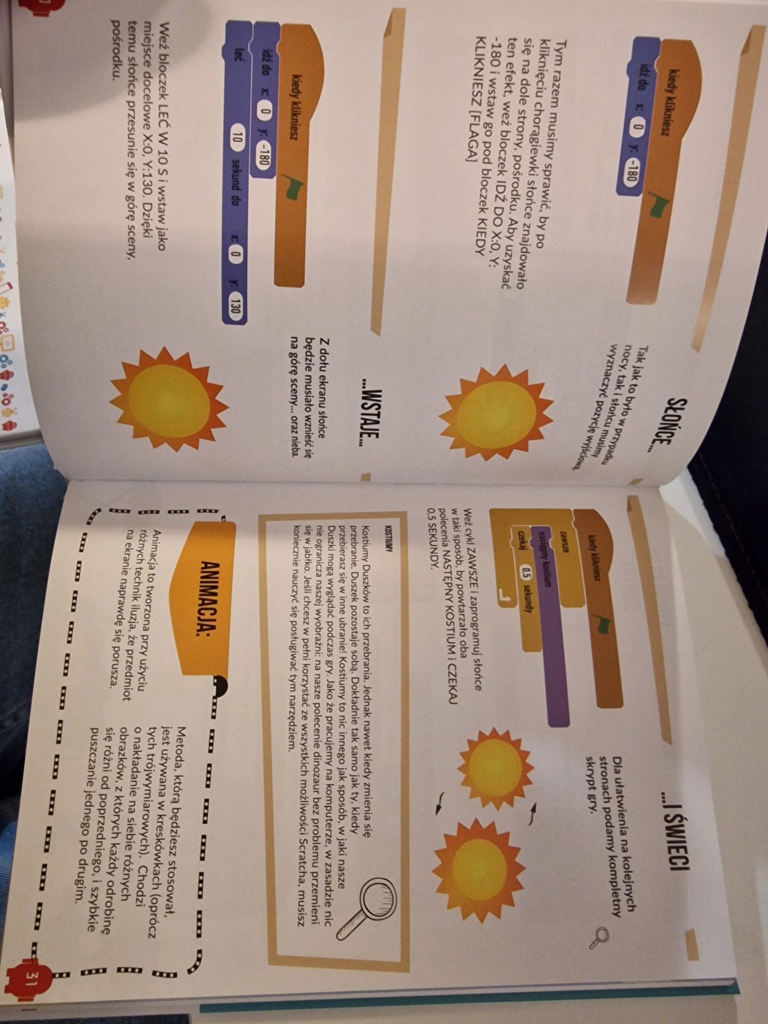 Dwie książki do nauki programowania dla dzieci w Scratch, ilustrowane