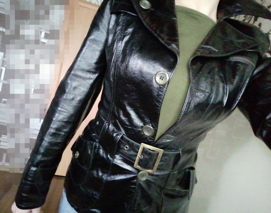 Натуральная Кожаная куртка-пиджак