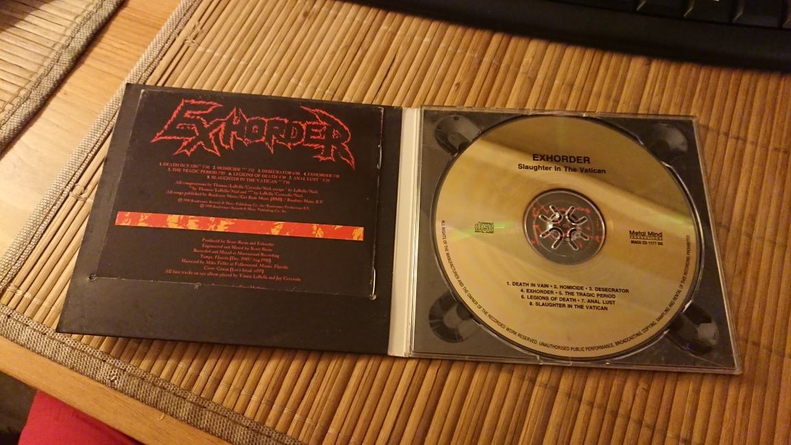 Exhorder Slaughter In The Vatican CD *MINT* 2008 Limit Edit 105/2000