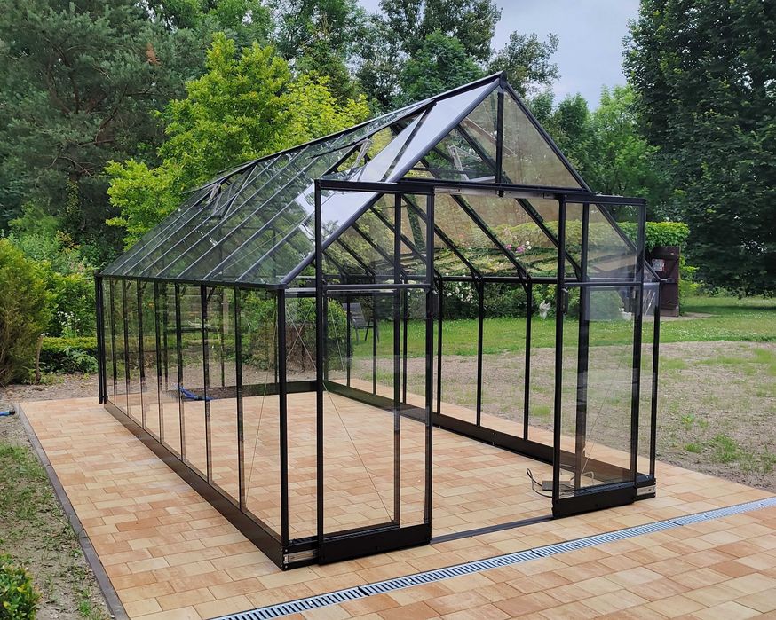 szklarnia ogrodowa qube 13m² szkło hartowane