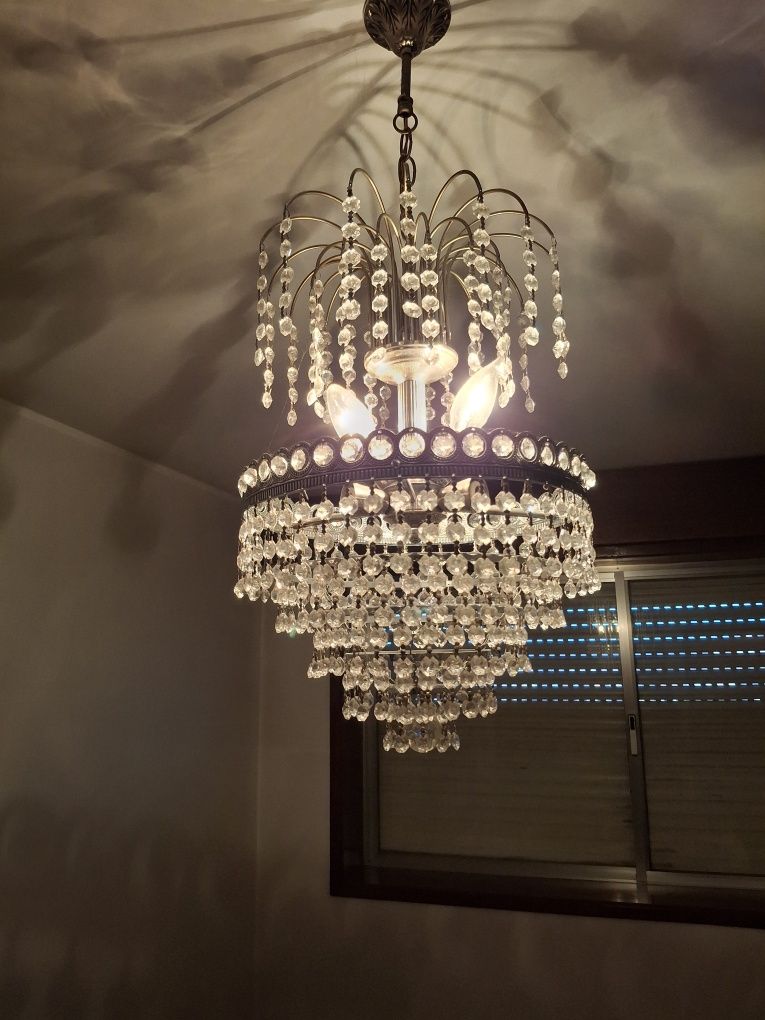 Candeeiros cristal quarto