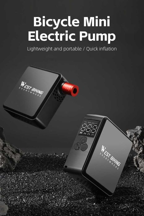 Pompka elektryczna West Biking rowerowa motocyklowa