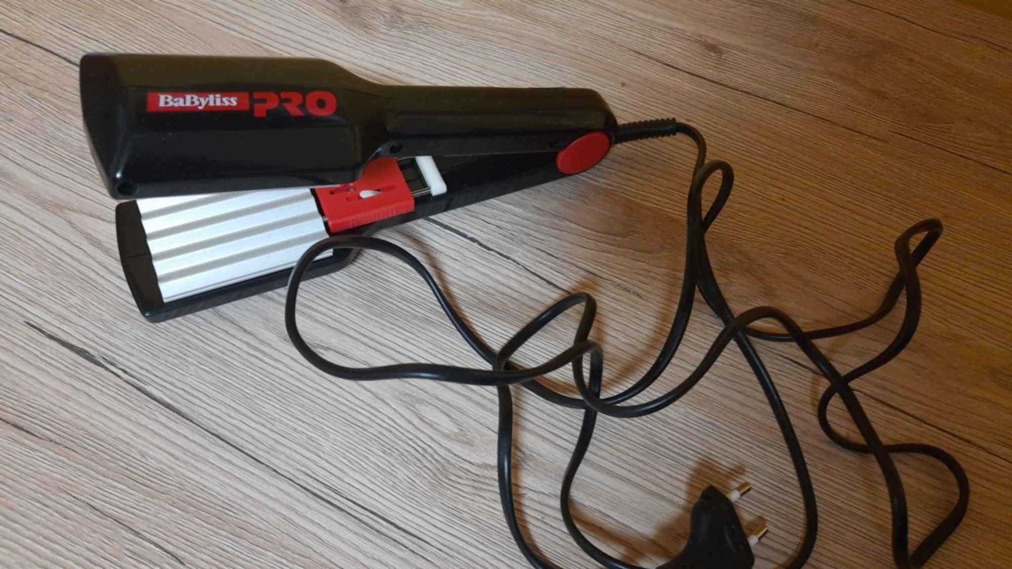 Prostownica/Karbownica do włosów, BaByliss Pro, 2w1, wymienne końcówki