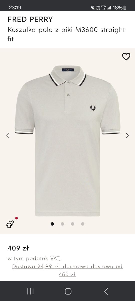 Fred Perry nowa koszulka polo męska r. L