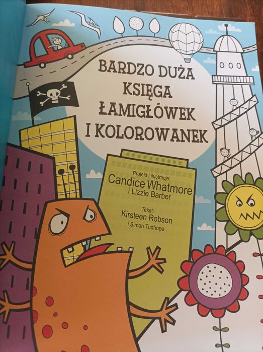 Robson bardzo duża księga łamigłówek i kolorowanek
