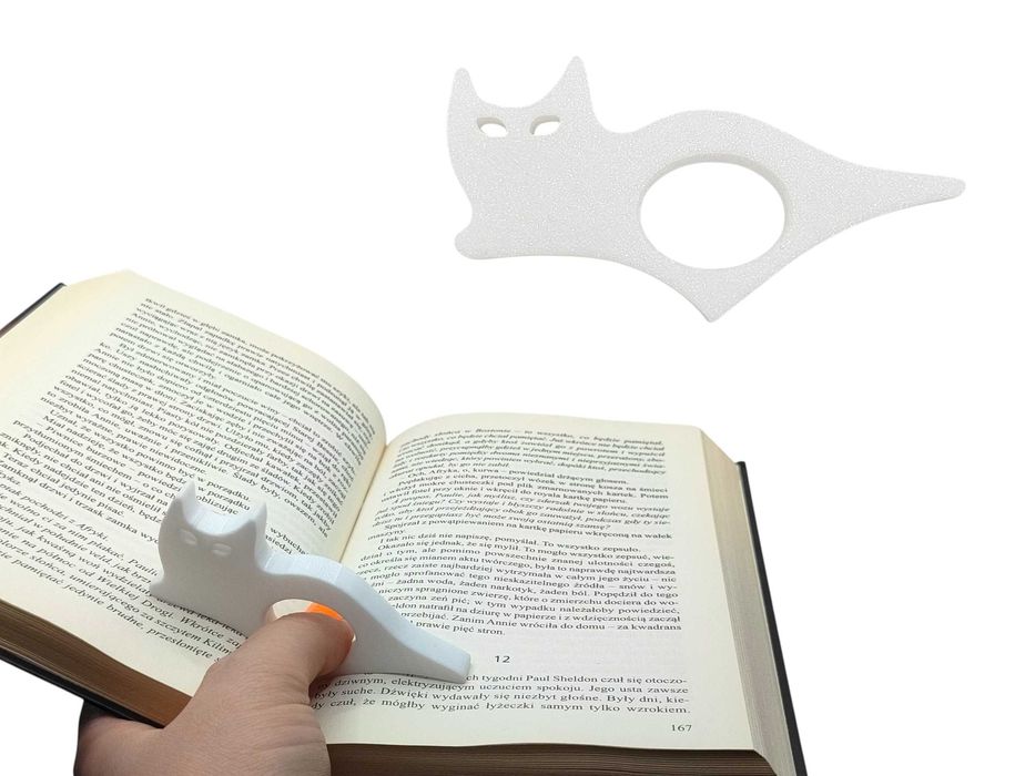 Ergonomiczny Uchwyt do Czytania Książek KOT / Rozwieracz do książki