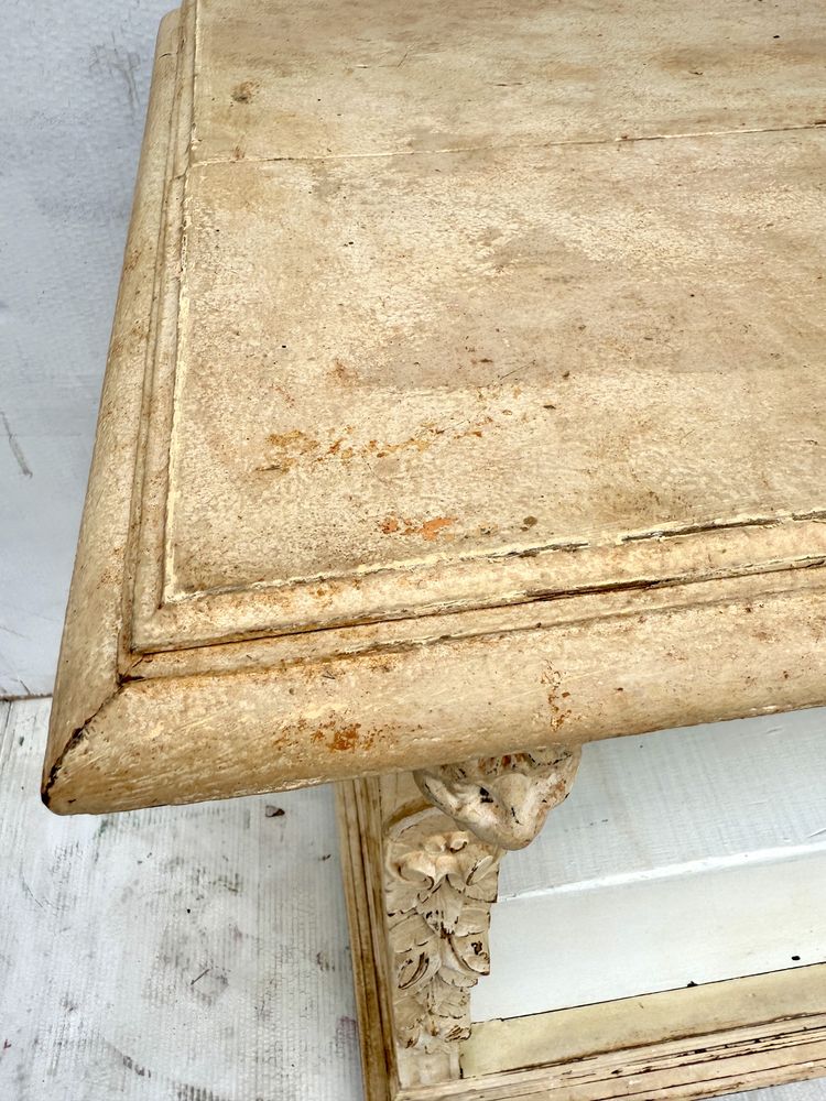 Konsolka vintage shabby chic z dwoma szufkadami