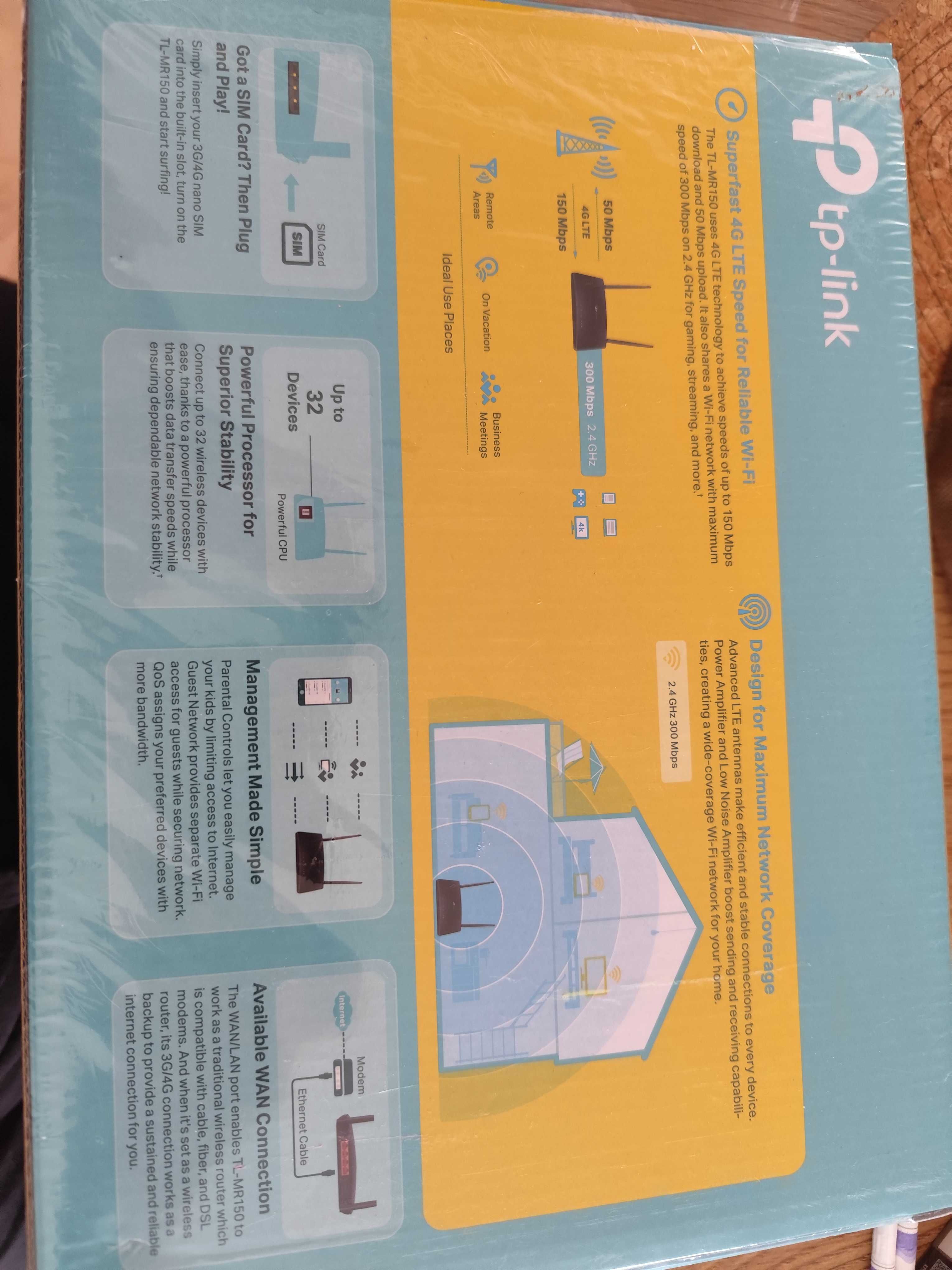 Router TP-Link 4G LTE TL-MR150