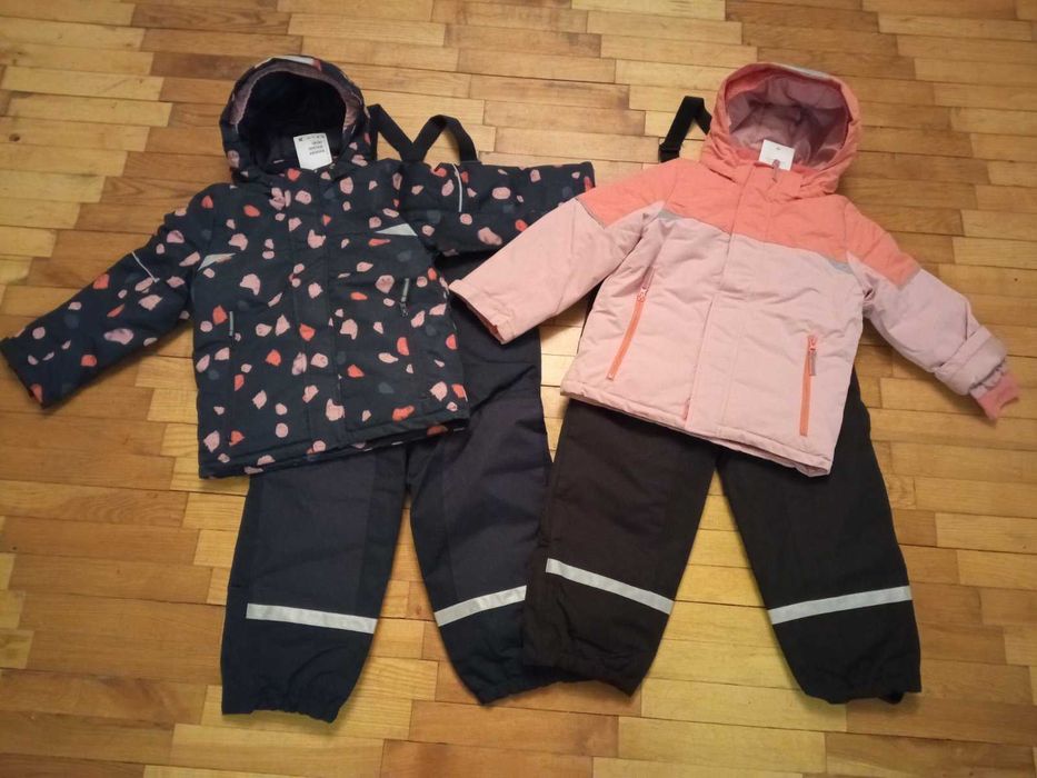 Зимний костюм H&M лыжный комбинезон для девочки близнецов
