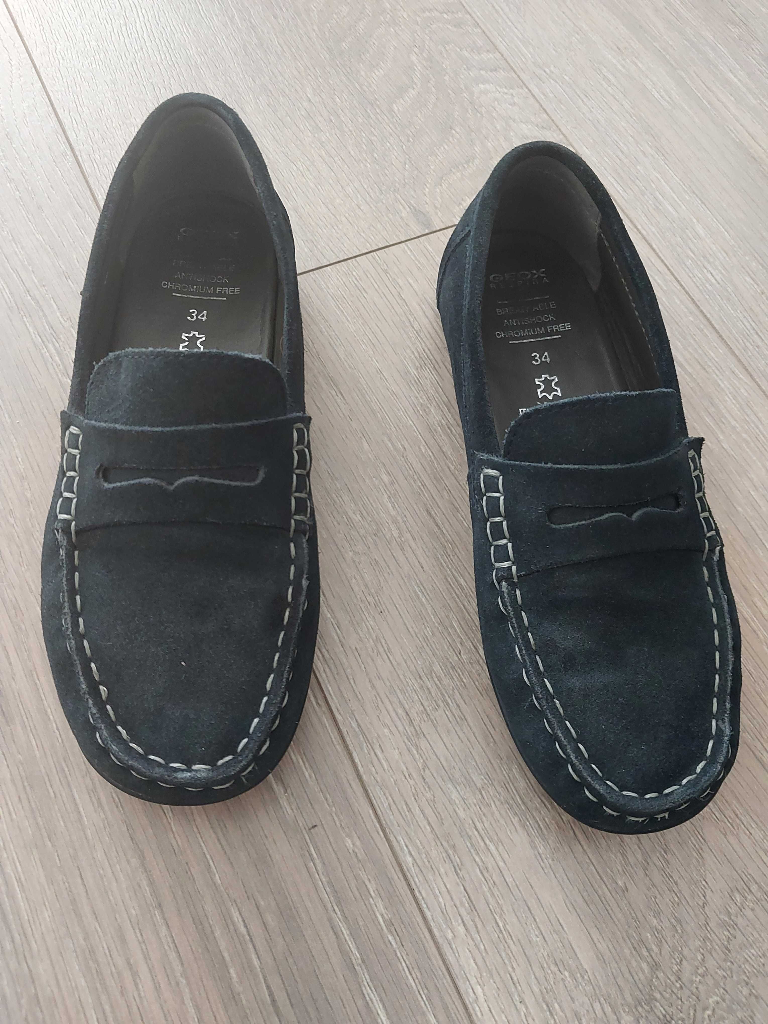 Buty chłopięce mokasyny Geox nr 34