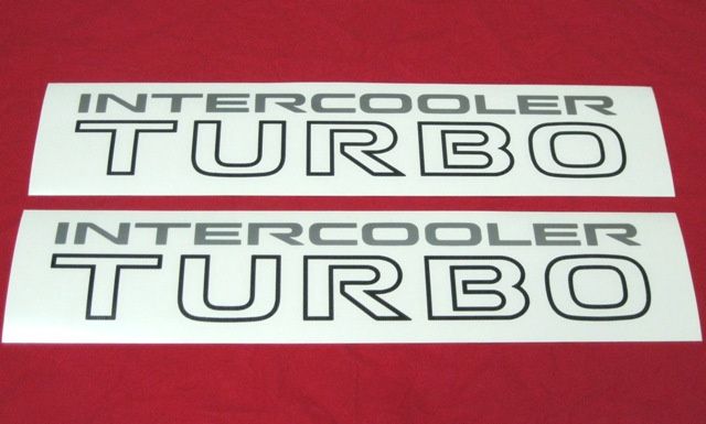 Autocolantes Jipes Mitsubishi Pajero MK1 intercooler TURBO