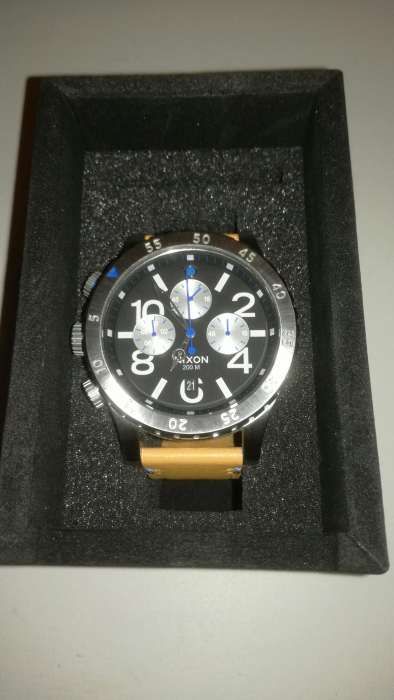 Relógio Nixon 48-20 Chrono leather