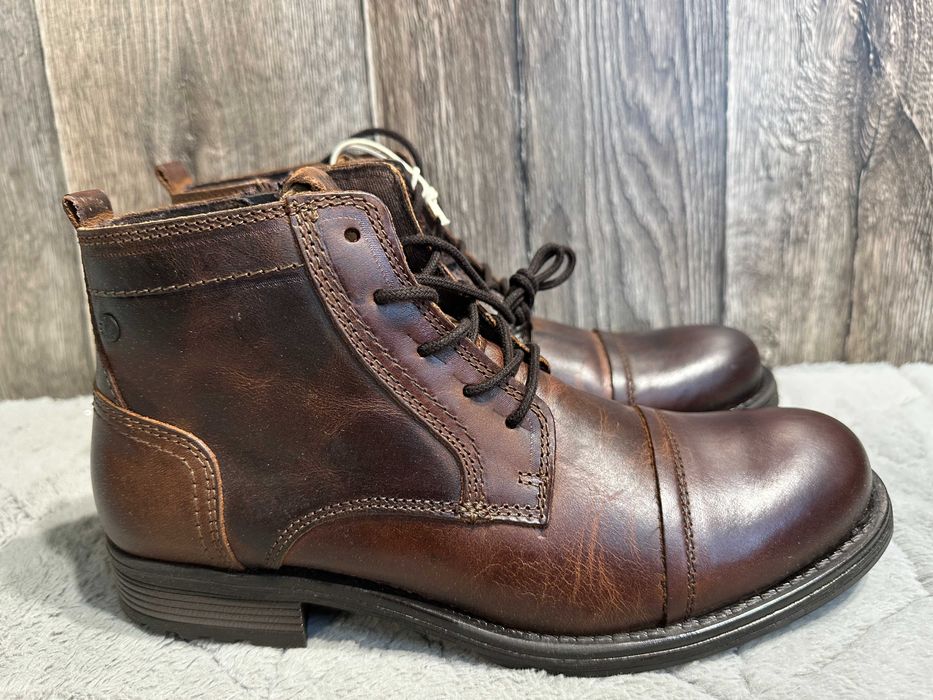 buty botki męskie skórzane sztyblety jack jones 41
