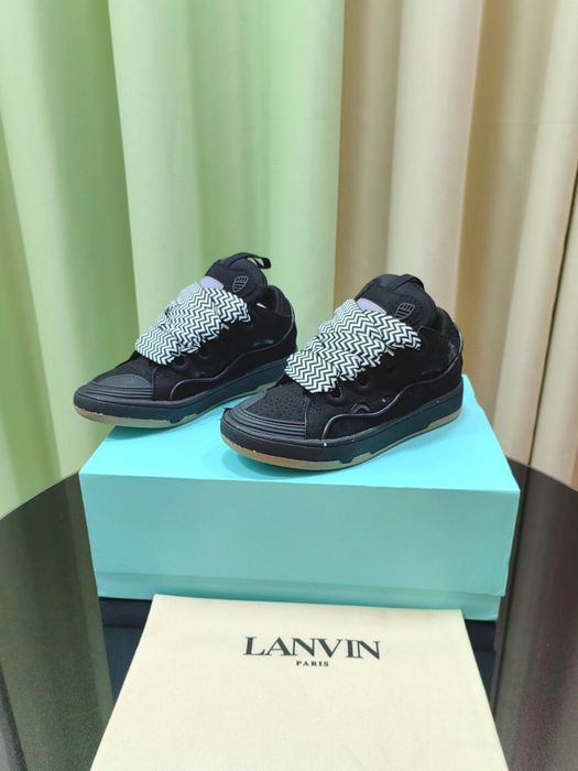 ‼️ХІТ СЕЗОНУ‼️ Кросівки Lanvin curb (Кеди,Ланвін,Чорні)
