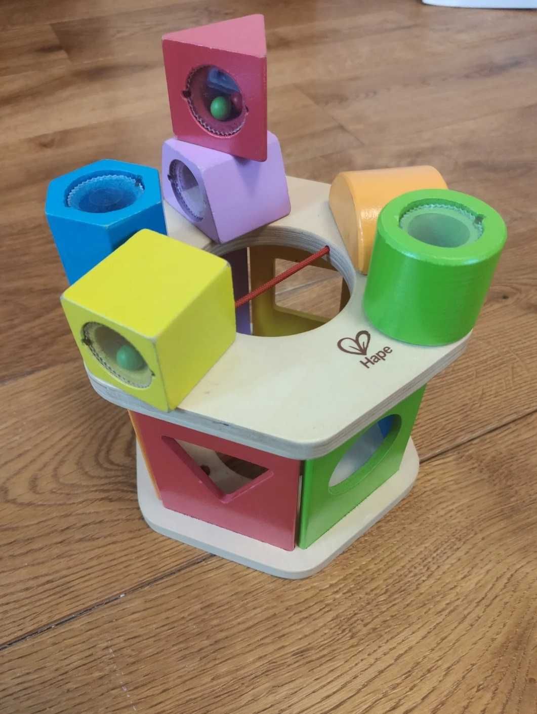 Sorter Hape Drewniana zabawka Kostka kryształów Shake & match