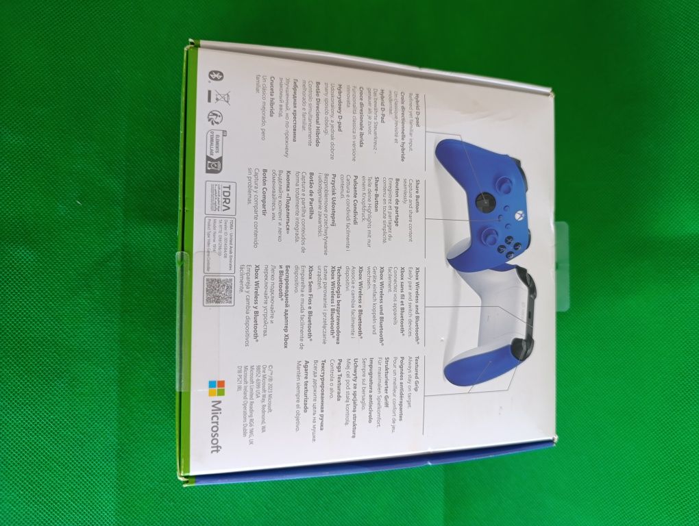 Comando Xbox wireless Azul (selado/3 anos garantia)