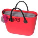Szary organizer do OBAG STANDARD len wodoodporny 2 kieszenie OMAY