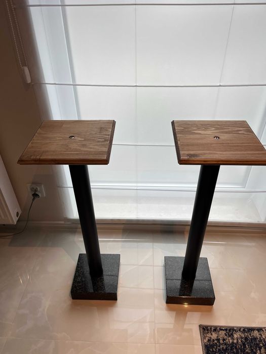 Podstawy standy kolumny monitory głośniki GRANIT DREWNO Kamień HandMad